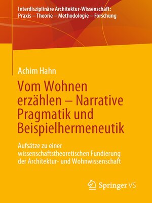 cover image of Vom Wohnen erzählen – Narrative Pragmatik und Beispielhermeneutik